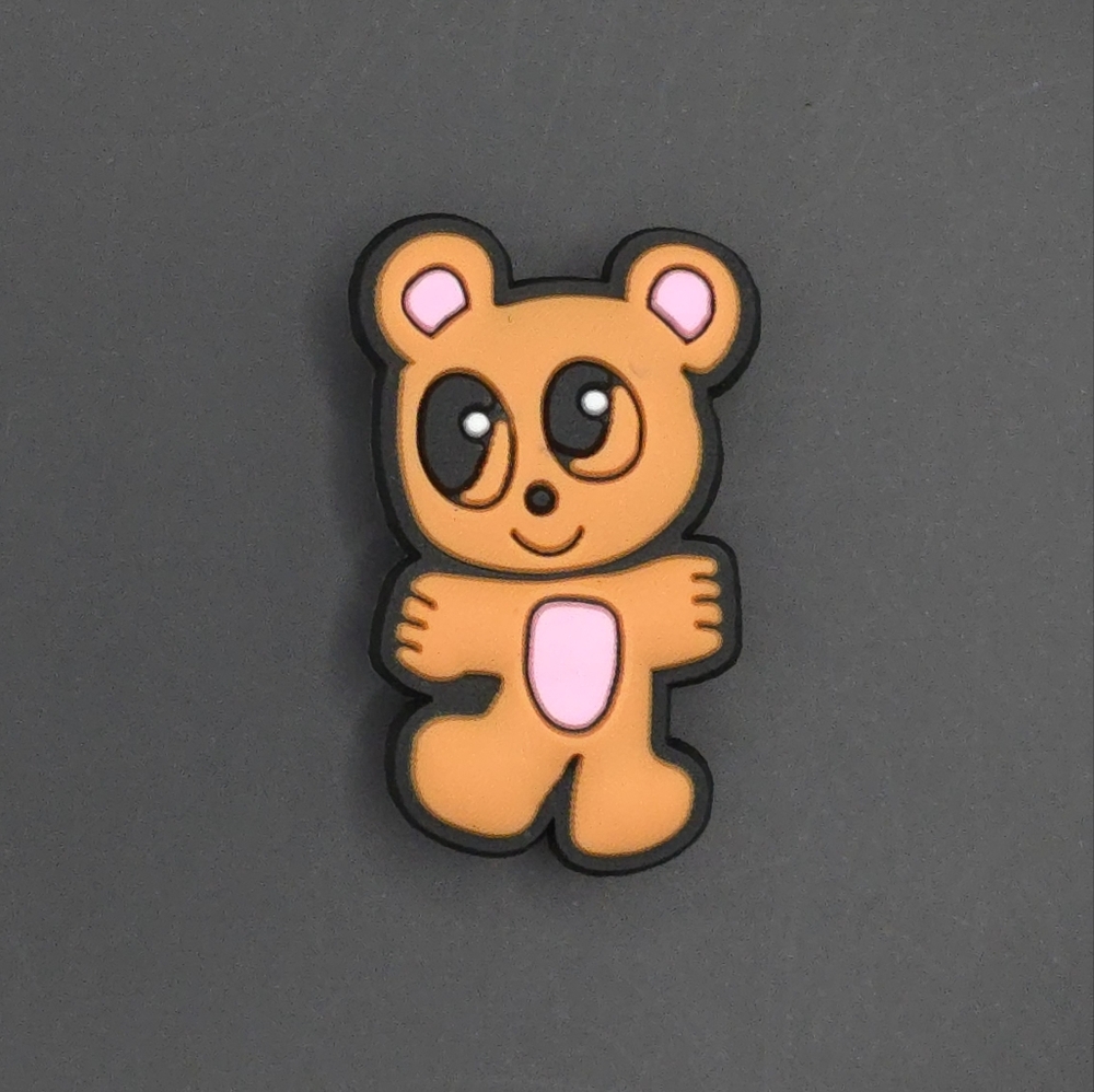 (5/$15) Karol G Teddy Bear Croc Charm